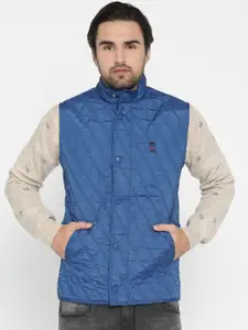 Van Heusen Sport Men Blue Quilted Jacket