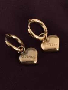 PALMONAS 18k Gold-Plated Contemporary Hoop Earrings