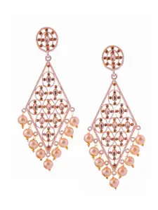 Brandsoon Rose Gold-Plated Classic Drop Earrings