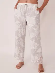 La Vie en Rose Women Grey Printed Lounge Pants