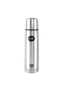 Cello Easy Style Silver Double Walled Insulated Stainless Steel Flask 500ml