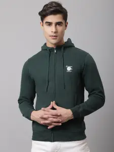 Cantabil Men Green Fleece Sweatshirt
