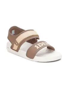Puma Men Brown & Cream-Coloured PUMA x 1der Softride  Comfort Sandals