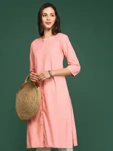 SHOWOFF Round Neck Pastels Kurta