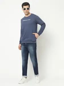 Crimsoune Club Round Neck Cotton Sweatshirt