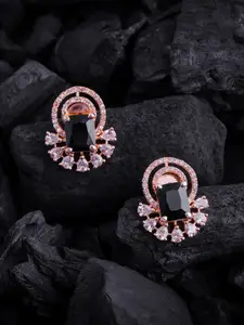 Brandsoon Rose Gold-Plated Classic Studs Earrings