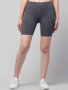 Apraa & Parma Women Grey Cycling Sports Shorts