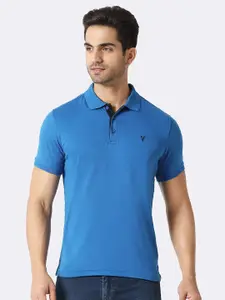 Van Heusen Innerwear Men Solid Ultra Soft Short Sleeve Polo Collar T-shirt