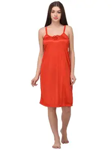 YOU FOREVER Women Red Solid Nightdress
