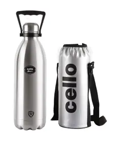 Cello Swift Silver Vacuum Insulated Stainless Steel Flask-1.5 L