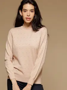 Gipsy Women Pink Printed Pullover