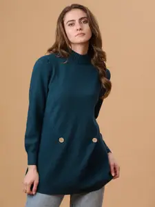 Gipsy Women Navy Blue Pullover