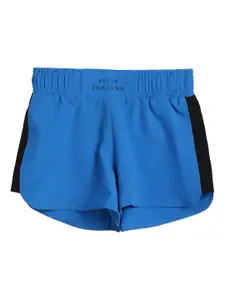 Peter England Girls Blue Solid Shorts