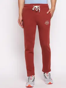 98 Degree North Men Rust Red Solid Track Pant