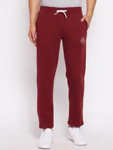 98 Degree North Men Maroon Solid Track Pant