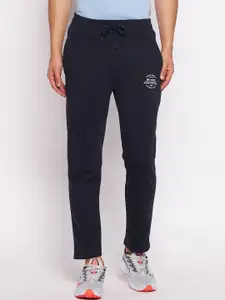 98 Degree North Men Navy Blue Solid Cotton Track Pant