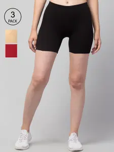 Apraa & Parma Slim Fit Cycling Cotton Sports Shorts