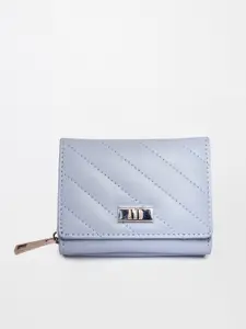 AND Women Blue Three Fold Wallet