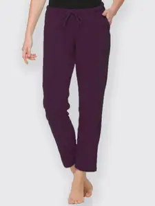 Kanvin Women Purple Solid  Lounge Pants