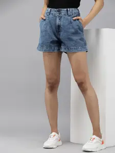 The Roadster Lifestyle Co. Women High-Rise Denim Shorts