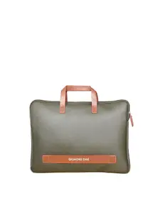 Polo Class Unisex Brown & Grey PU Laptop Bag