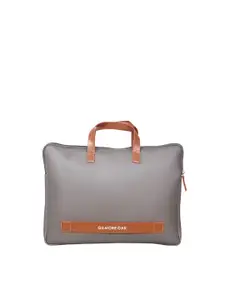 Polo Class Unisex Grey & Red PU Laptop Bag