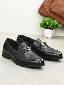 INVICTUS Men Black Solid Formal Slip-On Shoes