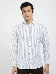 RED FEATHER Men Striped Cotton Formal Shirt