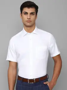 Louis Philippe Men White Slim Fit Pure Cotton Formal Shirt