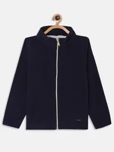 METTLE Girls Mock Collar Wool Sweatshirt