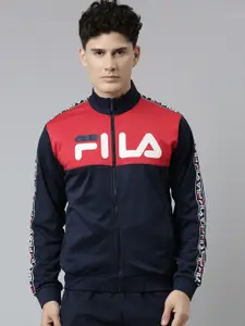 FILA Men Blue Red Sporty Jacket