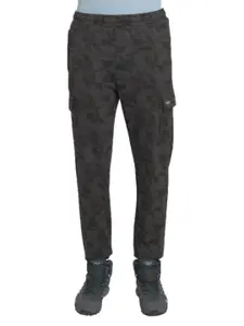 Wildcraft Men Grey & Green Camouflage Cotton Track Pant