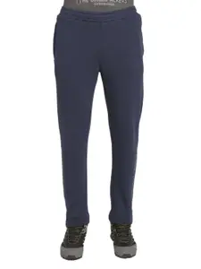 Wildcraft Men Navy Blue Typography Printed Cotton Track Pant