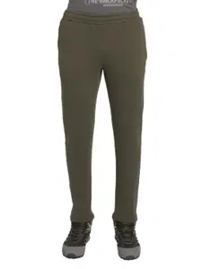 Wildcraft Men Olive Green Typography Printed Cotton Track Pant