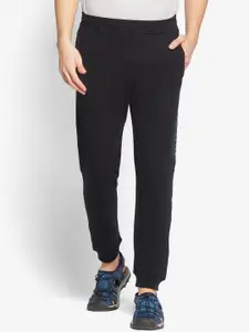 Wildcraft Men Black Typography Printed Cotton Joggers