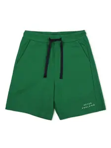 Peter England Boys GreenCotton  Shorts