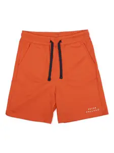Peter England Boys Orange Cotton Shorts