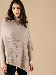 Gipsy Women Khaki Printed Sweatshirt