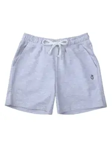 Gini and Jony Boys Grey Cotton Solid Shorts