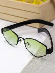 Bellofox Women Green Lens & Black Other Sunglasses Bellofox Claes Sunnies