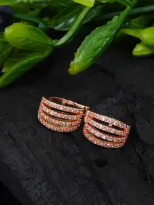 Ferosh Rose Gold Circular Studs Earrings