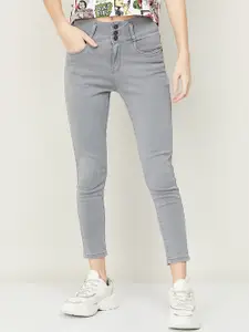 Fame Forever by Lifestyle Women Grey Skinny Fit High-Rise Cotton Jeans