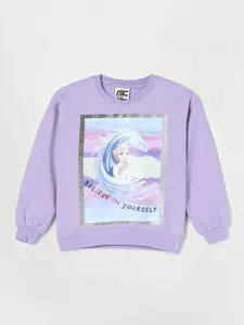 Fame Forever by Lifestyle Girls Frozen Cotton Printed Sweatshirt