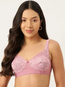 DressBerry Lace Floral Medium Coverage Lightly Padded Bra