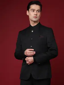 RARE RABBIT Men Aero Slim Fit Solid Nehru Jacket