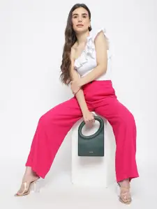 KLEIO Scupltural Shaped Top Handle Handbag