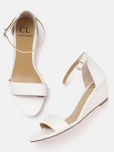 Carlton London Textured Wedge Sandals