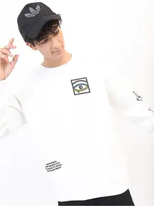 HIGHLANDER Men White Pullover Sweatshirt