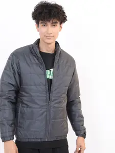 KETCH Men Grey Solid Puffer Jacket