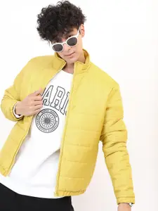 KETCH Men Mustard Yellow Solid Puffer Jacket